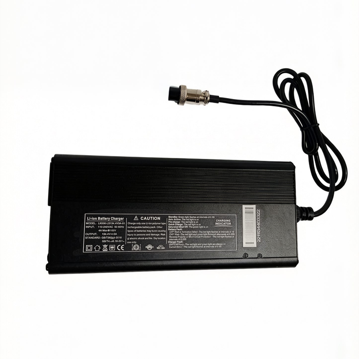 134.4V 3A  Lithium Battery Charger GX20‑4 (Limited-time discount price)