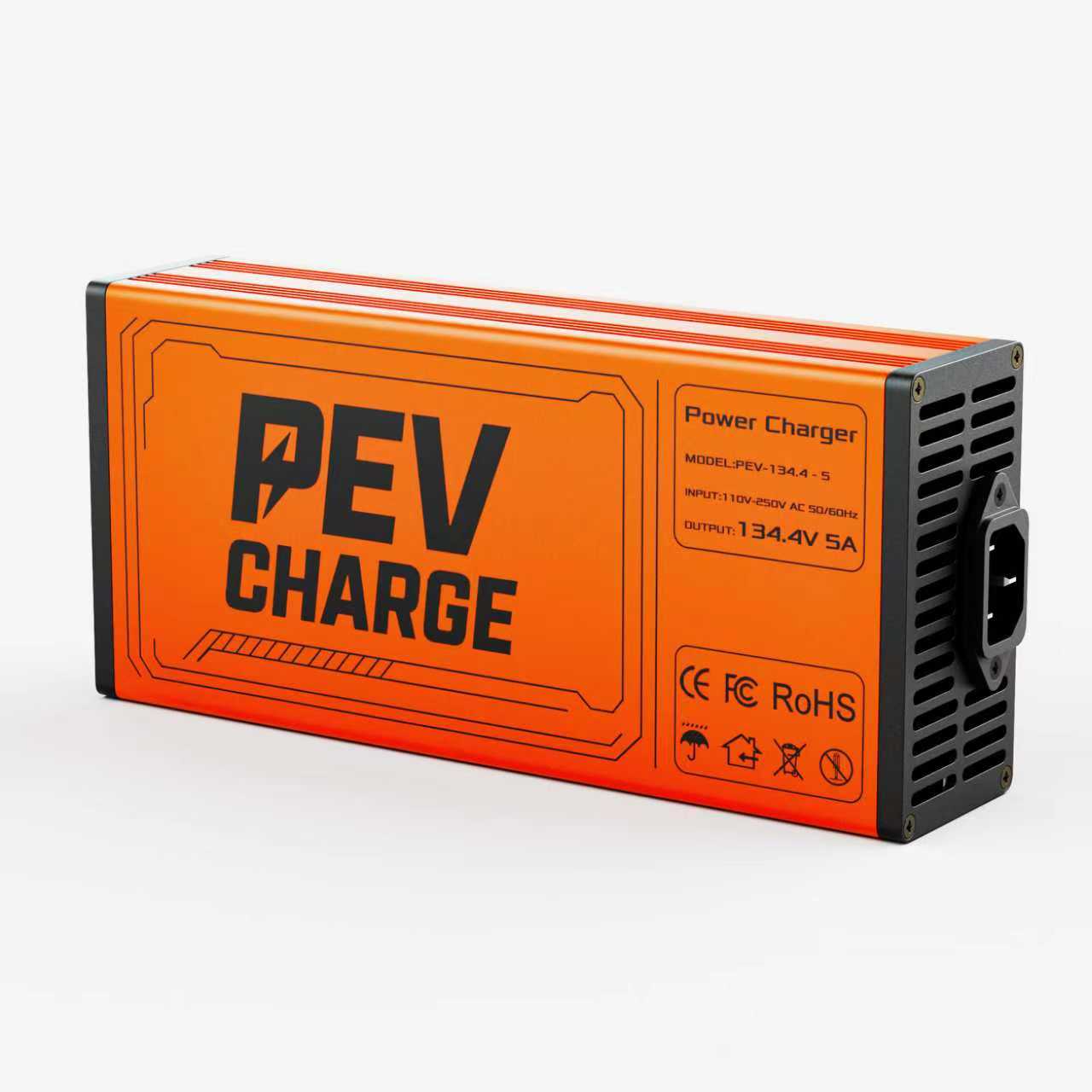 EV 134.4V 5A Fast Charger for Electric Unicycles & E-Motorcycles, Smart High-Voltage Charger with Overcharge Protection