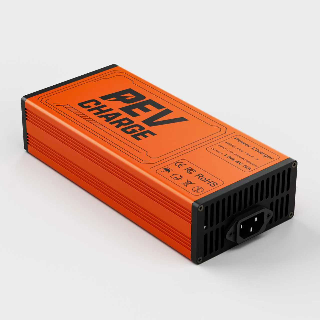 EV 134.4V 5A Fast Charger for Electric Unicycles & E-Motorcycles, Smart High-Voltage Charger with Overcharge Protection